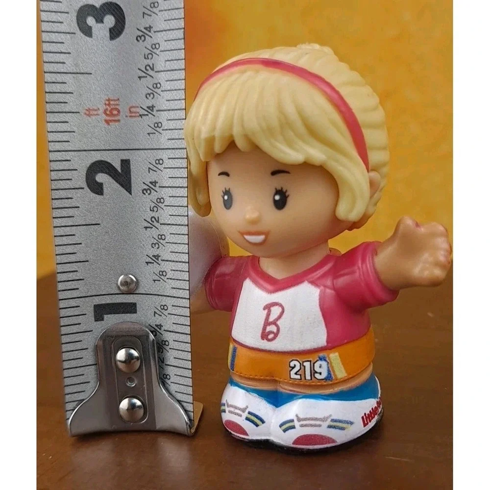 Fisher Price Little People GIRL BARBIE Blonde Soccer Player